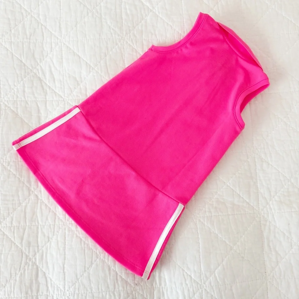 Adidas Kids Hot Pink White Athletic Dress 2T - Picture 4 of 4